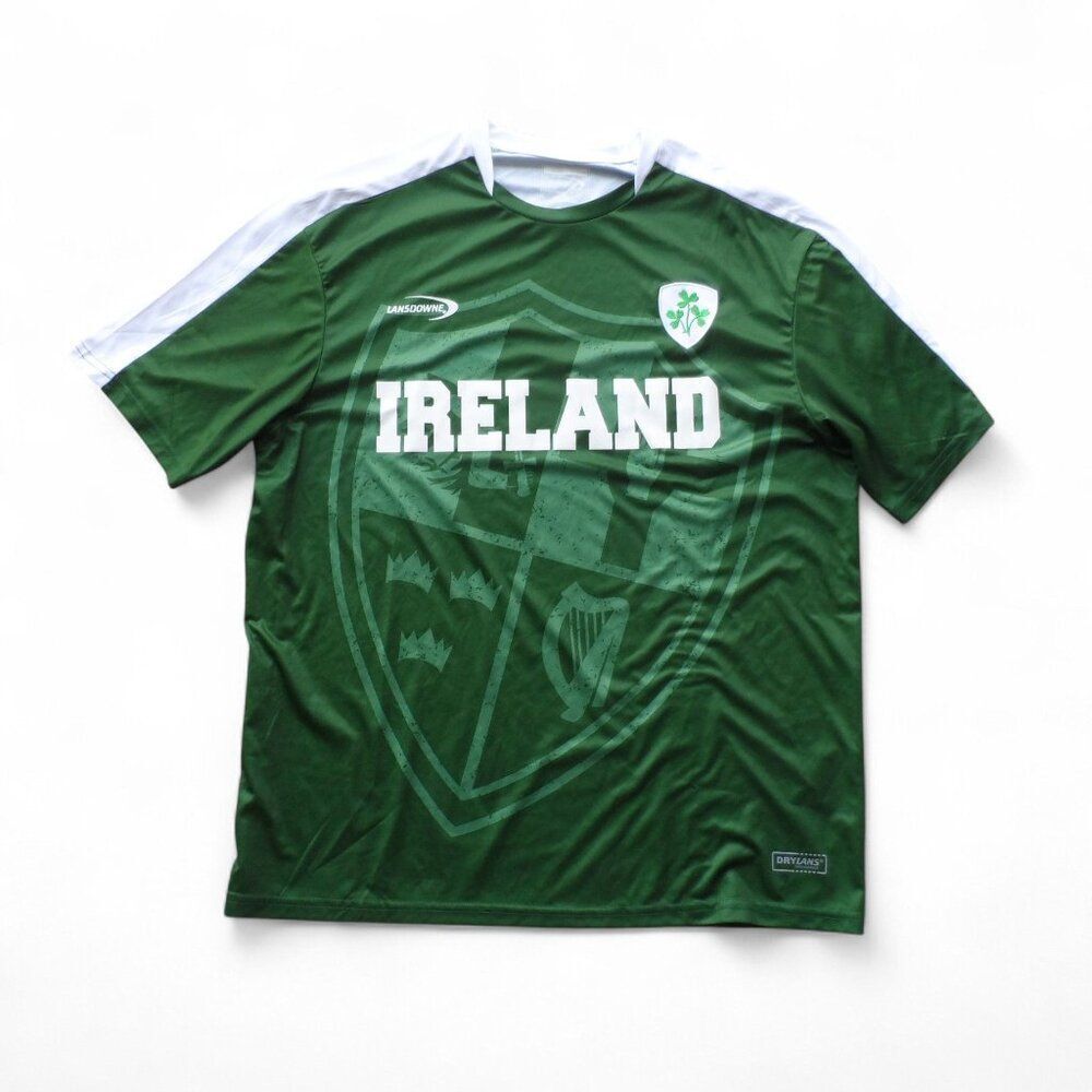 Lansdowne Ireland Sublimated Performance Rugby Jersey Men's XXL Green White